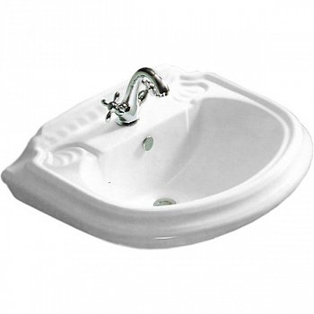 Раковина подвесная 70см Cezares King Palace CZR-395-T белый