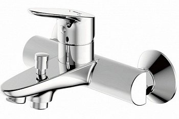 Смеситель для ванны с душем Bravat Drop F64898C-LB хром