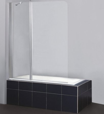 Шторка на ванну BelBagno Sela V-11 120 профиль Хром стекло прозрачное
