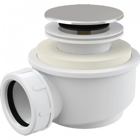 Сифон для душевого поддона Alcaplast A476 хром