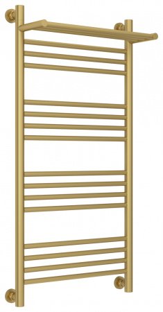 Полотенцесушитель водяной Сунержа Богема с полкой+ 100х50 золото матовое