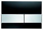 Кнопка смыва TECE Square 9240806 черный/сталь