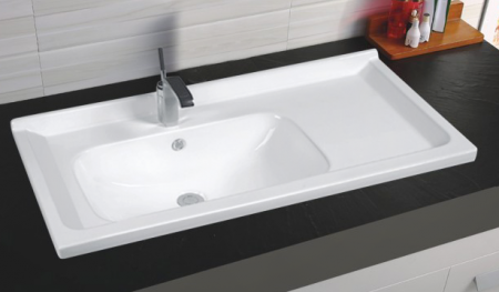 Раковина встраиваемая сверху 81см Gid NYJ845-80 белый