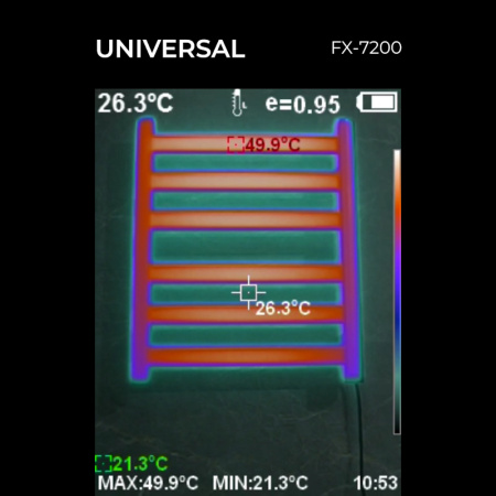 Полотенцесушитель электрический Fixsen UNIVERSAL 600х500 FX-7200F, графит