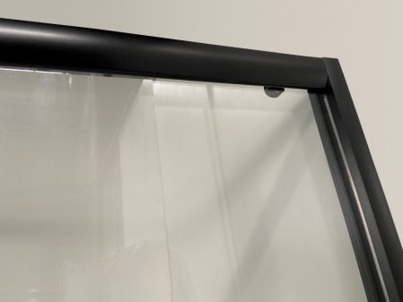 Душевой угол Niagara NG- 009-14Q BLACK 90x90x195 профиль черный, стекло с узором