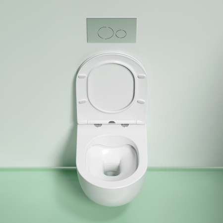 Унитаз подвесной безободковый Ceramica Nova Modena Rimless CN6063MW белый матовый