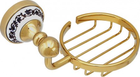 Мыльница Fixsen Bogema Gold FX-78509G Золото Белый