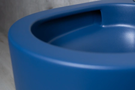 Унитаз подвесной безободковый GID Tr2133TF-BUM синий матовый, с сиденьем микролифт