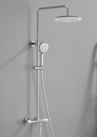 Душевая стойка с термостатом Vincea Desire VSFS-1D0TCH хром