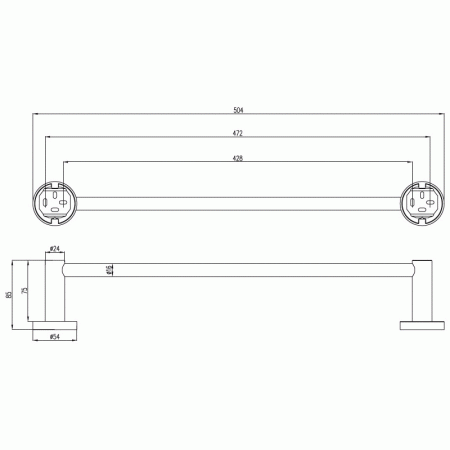 Полотенцедержатель Villeroy & Boch Elements-Tender TVA15100100061 хром