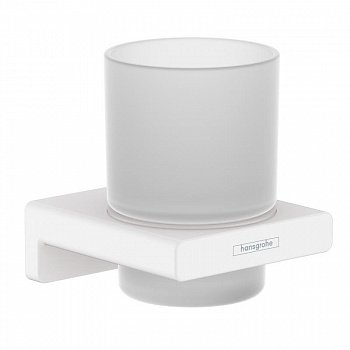 Стакан для ванной Hansgrohe AddStories 41749700 белый матовый