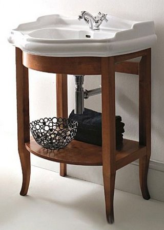 Тумба для комплекта Kerasan Retro с полкой (69 см) орех