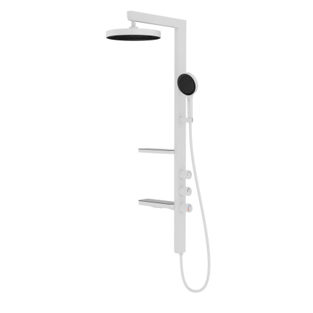 Душевая стойка со смесителем Vincea Inspire VSFS-3I11W белый матовый