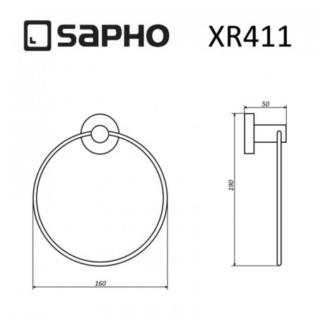 Полотенцедержатель Sapho X-ROUND XR411 хром