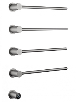 Полотенцесушитель электрический встраиваемый WONZON & WOGHAND HAMBURG, Брашированный никель (WW-AL314-BR)