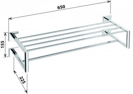 Полки для полотенец Bemeta Beta 132205102 Хром