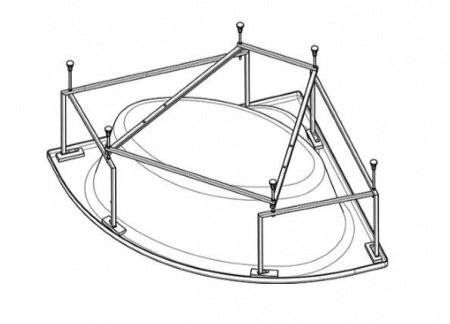 Монтажный комплект для ванны Roca Hall 150x100