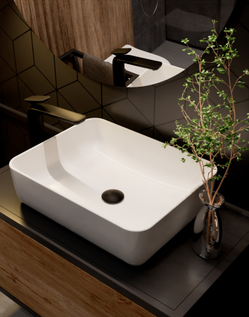 Смеситель для раковины AQUAme Como AQM6514MB черный матовый