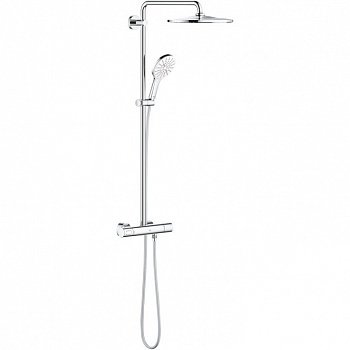 Душевая стойка Grohe Rainshower SmartActive 26648LS0 белый/хром