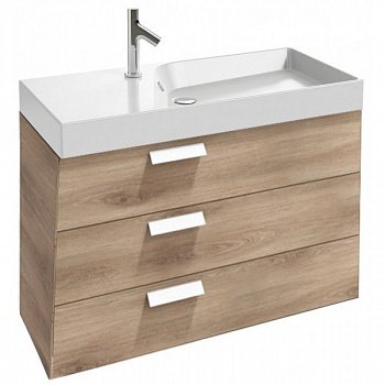 Тумба под раковину Jacob Delafon Rythmik 100 подвесная 3 ящика Арлингтонский дуб