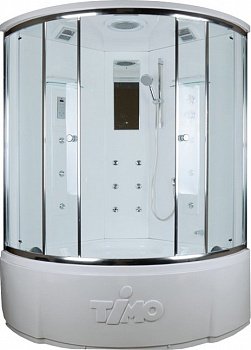 Душевая кабина Timo Lux Т-7725 120x120x220 профиль хром глянцевый, стекло прозрачное