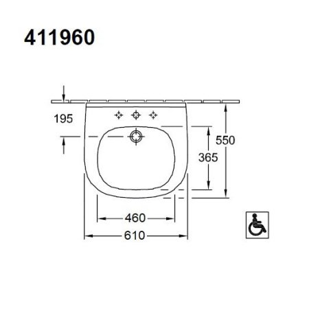 Раковина Villeroy&Boch O'Novo Vita 60 41196001 Белый альпин