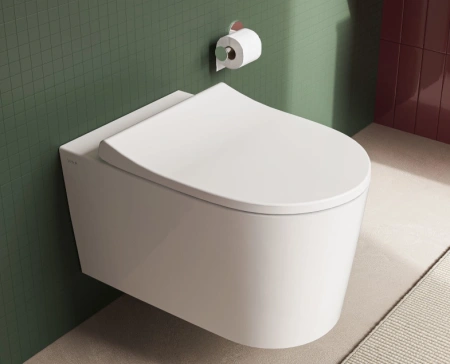 Унитаз подвесной безободковый Vitra Nest QuantumFlush 7870B403-0075 без сиденья