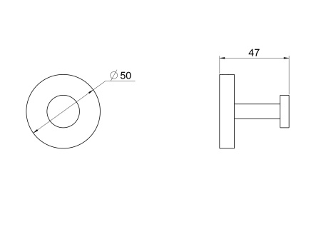 Крючок Aquatek Бетта AQ4601MB черный матовый