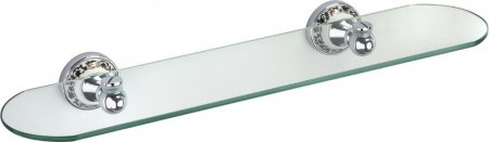 Стеклянная полка Fixsen Bogema FX-78503 Хром Белый