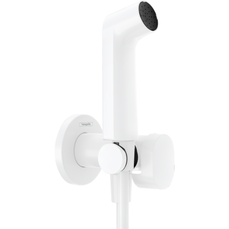 Гигиенический душ со смесителем Hansgrohe S 1jet 29232700 белый матовый (в комплекте со скрытой частью)