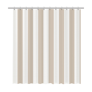 Шторка для ванной Fixsen Vafel, бежевая FX-5020A