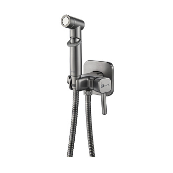 Гигиенический душ со смесителем Lemark Solo LM7165GM графит матовый