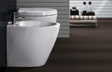 Биде напольное ArtCeram File FLB002 01 00/FLB002 01 30 белое