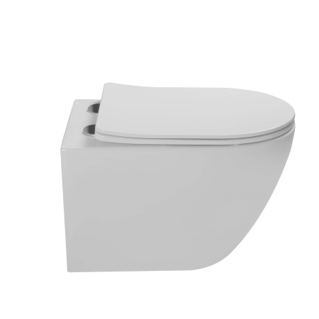 Унитаз подвесной безободковый Vincea Globo VT1-14ST белый, с сиденьем микролифт