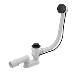 Слив-перелив Alcaplast A55BLACK-80 полуавтомат черный матовый