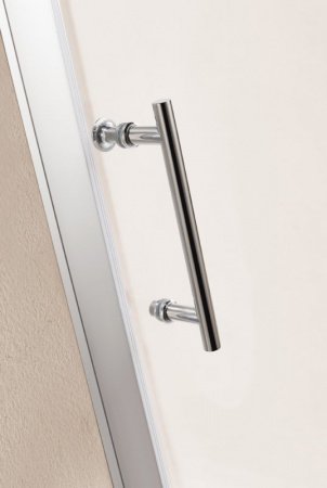 Шторка на ванну Cezares Eco VF-2 170x145 профиль Хром стекло прозрачное