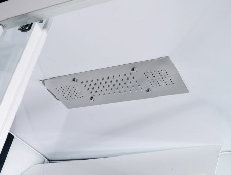 Душевая кабина Orans 86155AL 130x90x220 профиль белый, стекло прозрачное