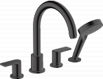 Смеситель для ванны с душем Hansgrohe Vernis Blend 71456670 черный матовый