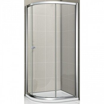 Душевой уголок Cezares Pratico R-1 90x90 профиль Хром стекло прозрачное
