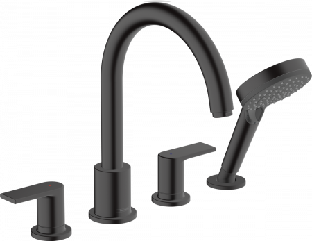 Смеситель для ванны с душем Hansgrohe Vernis Blend 71456670 черный матовый