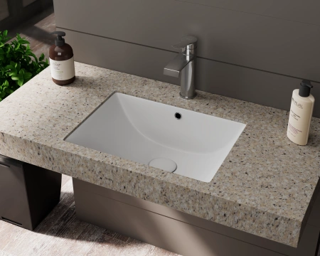 Раковина встраиваемая снизу 46см D&K Berlin DT1431616 белый