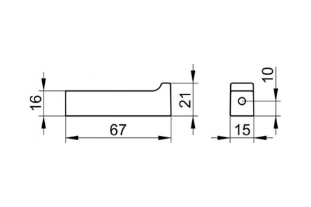 Крючок Keuco Edition 11 11116130000 хром черный шлифованный